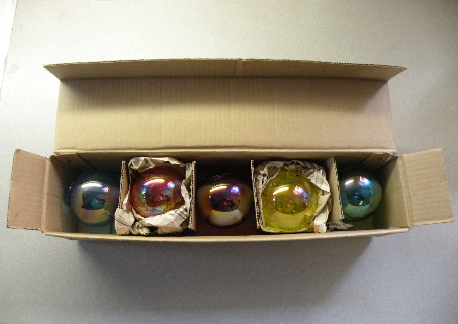 Set of Chrome Floats in Original Box