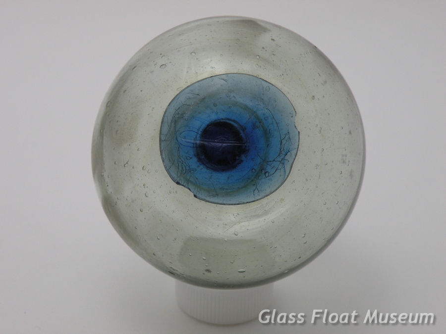 Blue Dot, 3 1/4 Inch