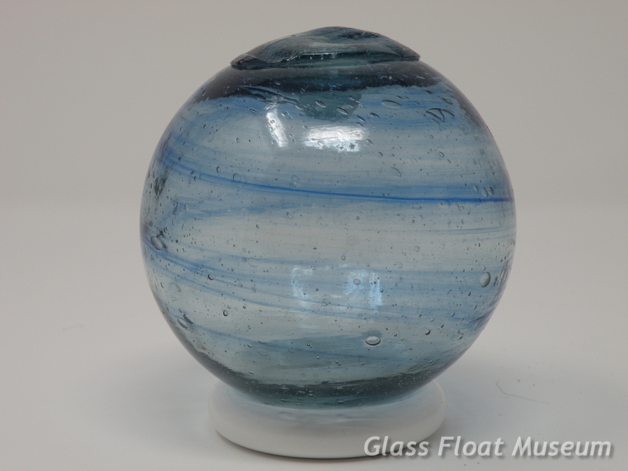 Beautiful Blue Swirls, 3 1/2 Inch