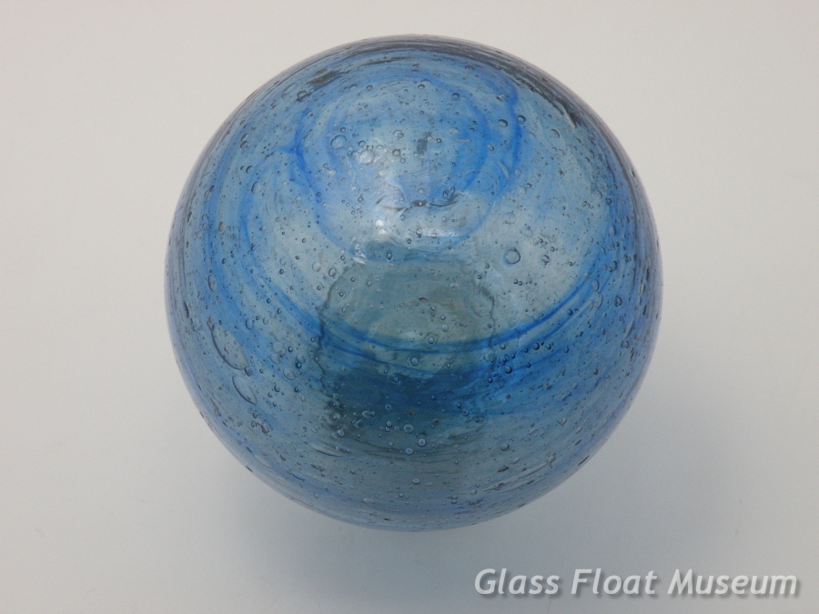 Blue Swirls, 3 1/4 Inch