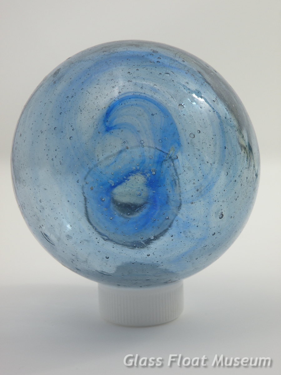 Blue &#039;Nebula&#039; Swirl, 3 1/4 Inch