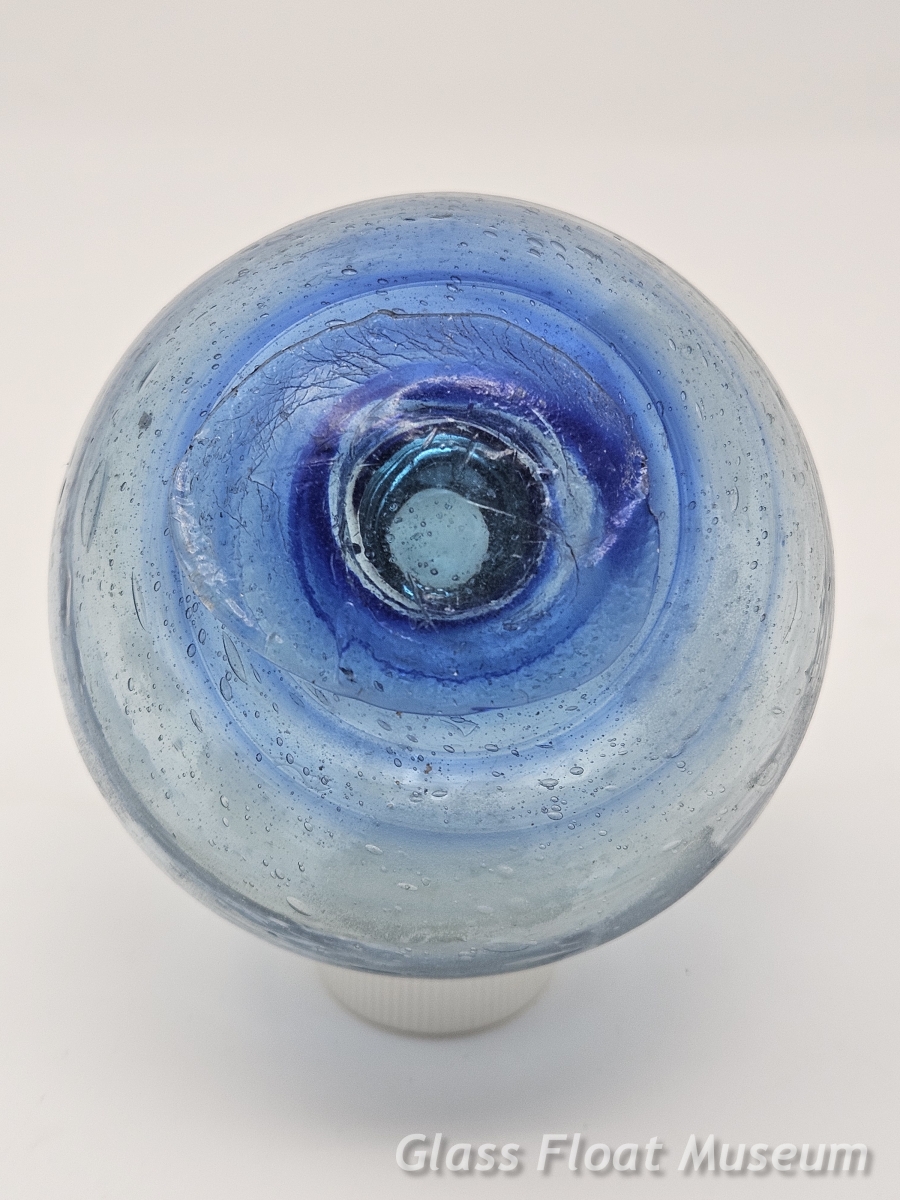 Blue Swirls, 3 1/4 Inch