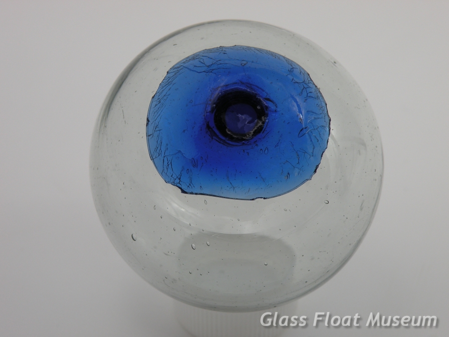 Blue Dot, Clear, 2 1/2 Inch